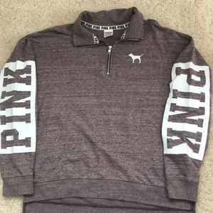 PINK purple quarter zip